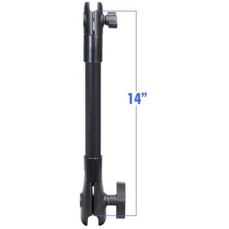 RAM® 14" PVC Pipe Extension with B Size & C Size Socket Arms