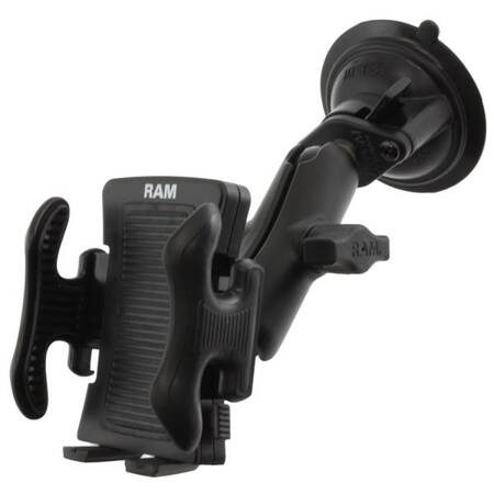 RAM® Twist-Lock™ Suction Cup Mount with Spring-Loaded Phone Holder