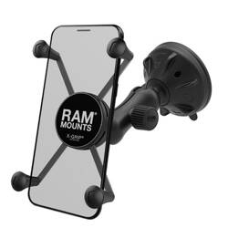 Duży uchwyt na telefon RAM® X-Grip® z niskoprofilową podstawą przyssawkową