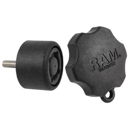 4-pinowe pokrętło zabezpieczające RAM® Pin-Lock™ do płyt kardanowych z wahaczem